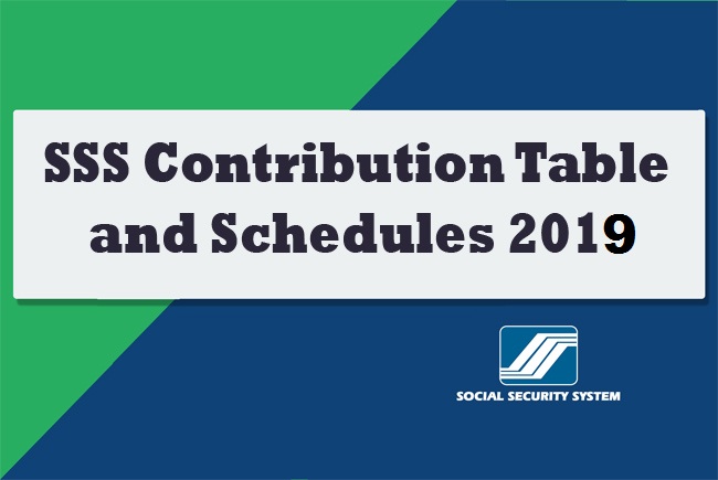 UPDATED: SSS Contribution Table and Schedule of Payment For 2019 - SSS ...