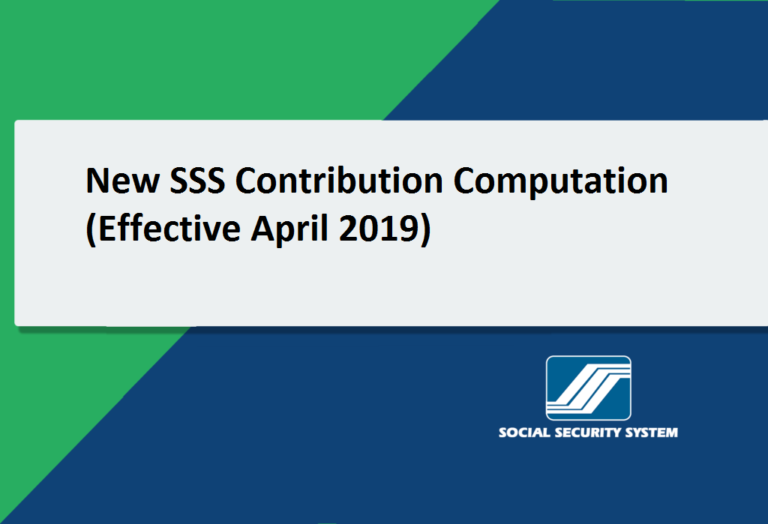 SSS Contribution Computation - SSS Guides